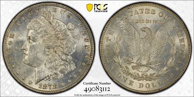1878 7/8TF $1 Strong, VAM 38, 7/5 MS61