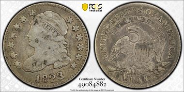 1823/2 10C Large Es F15