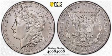 2023 $1 Morgan Dollar MS70