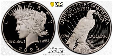 2023-S $1 Peace Dollar PR70DCAM