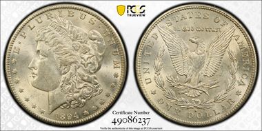 1894-S $1 MS62