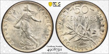 1916 50C Gad-420 F-190 MS62