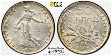 1915 50C Gad-420 F-190 MS62