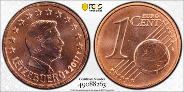 2017 € 0.01 MS66RD