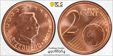 2017 € 0.02 MS68RD