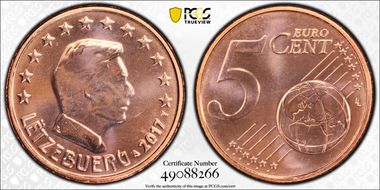 2017 € 0.05 MS67RD