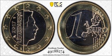 2017 € 1 MS67