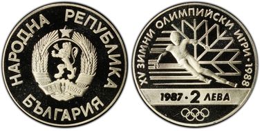 1987 2 Leva Winter Olympics - Skier PR69DCAM