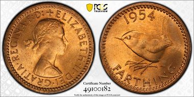 1954 1/4D S-4159 MS64RD