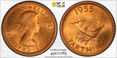 1955 1/4D S-4159 MS65RD