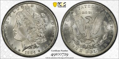 1884-CC $1 MS64+