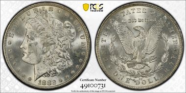 1882-CC $1 MS63