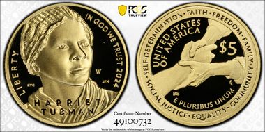 2024-W $5 Harriet Tubman PR70DCAM
