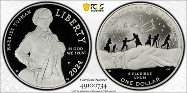2024-P $1 Harriet Tubman PR69DCAM