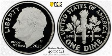 2023-S 10C Silver PR70DCAM