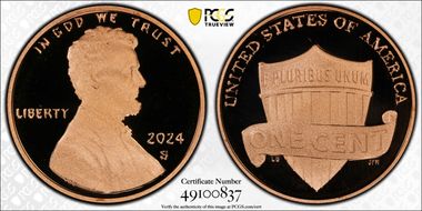 2024-S 1C Shield  First Strike PR70DCAM