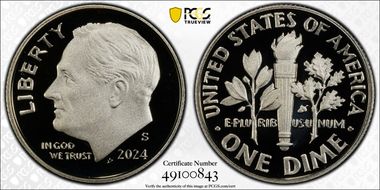 2024-S 10C First Strike PR70DCAM