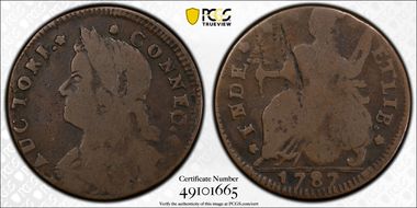 1787 CT 1/2P INDE over FUDE, M 32.5-aa VG8BN