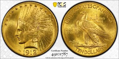 1912 $10 MS64
