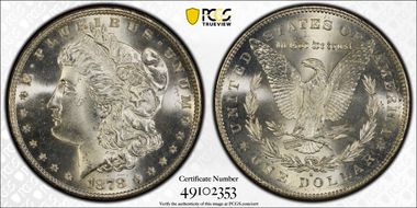 1878-S $1 MS67
