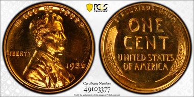 1936 1C Brilliant PR66RD