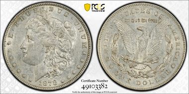 1878 7TF $1 Reverse of 1878 XF45