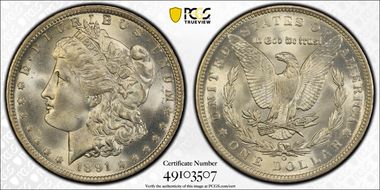 1891-O $1 MS65+