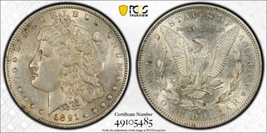 1891-S $1 AU53