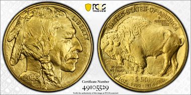 2023 $50 American Buffalo .9999 Fine Gold MS68