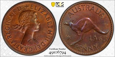 1963 Y. (p) 1D PR64BN