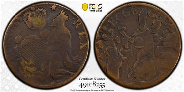1670s NJ 1/2P Saint Patrick, Martin 1-A VG10BN