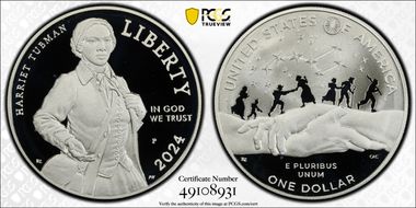 2024-P $1 Harriet Tubman PR70DCAM