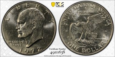 1972 $1 Type 1 N1