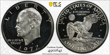 1972-S $1 Silver PR63DCAM