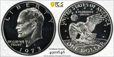 1973-S $1 Silver PR67CAM