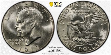 1977-D $1 MS64