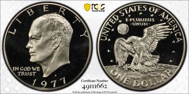 1977-S $1 PR66DCAM