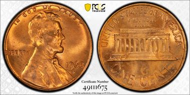 1968-S 1C MS64RD