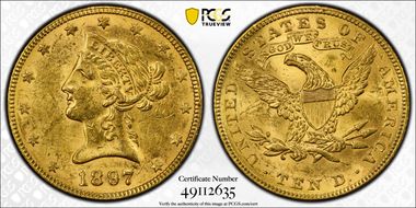 1897 $10 MS61