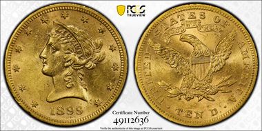 1899 $10 MS61