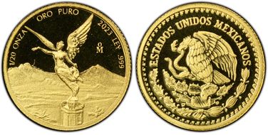 2023-Mo 1/20 oz Libertad Au PR69DCAM