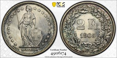 1905 B 2 Fr MS62
