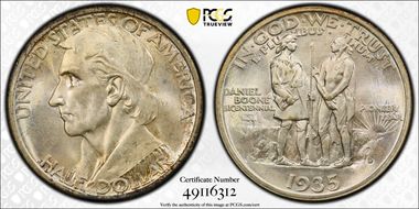 1935-D 50C Boone MS66
