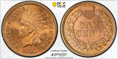 1882 1C MS65RB