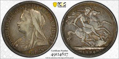 1898 Crown S-3937 LXII Edge VF30