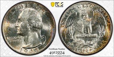 1943 25C MS65