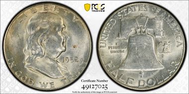 1952-S 50C MS64
