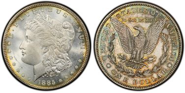 1885 $1 MS64