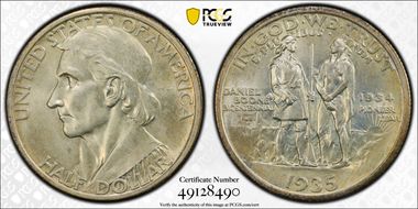 1935/34 50C Boone MS66+