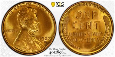 1937-S 1C MS68RD